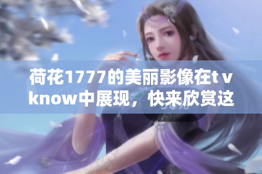 荷花1777的美丽影像在tⅴknow中展现，快来欣赏这绝美的景色吧