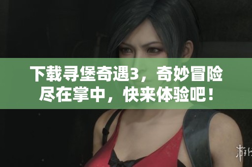 下载寻堡奇遇3，奇妙冒险尽在掌中，快来体验吧！