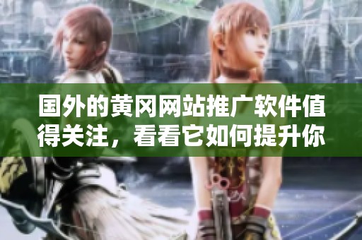 国外的黄冈网站推广软件值得关注，看看它如何提升你的品牌曝光率