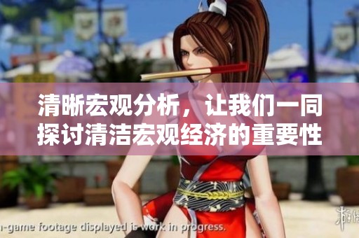 清晰宏观分析，让我们一同探讨清洁宏观经济的重要性和影响力