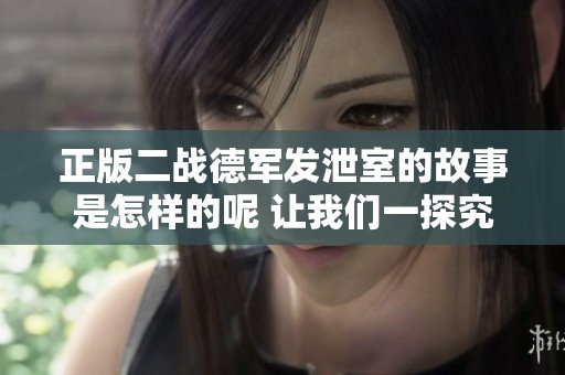 正版二战德军发泄室的故事是怎样的呢 让我们一探究竟这个独特的空间