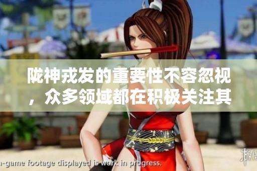 陇神戎发的重要性不容忽视，众多领域都在积极关注其发展动态