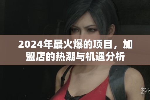 2024年最火爆的项目，加盟店的热潮与机遇分析