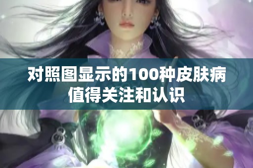 对照图显示的100种皮肤病值得关注和认识