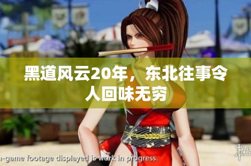 黑道风云20年，东北往事令人回味无穷