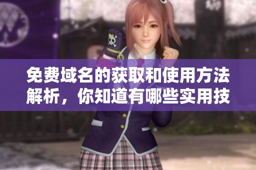 免费域名的获取和使用方法解析，你知道有哪些实用技巧吗