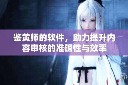 鉴黄师的软件，助力提升内容审核的准确性与效率