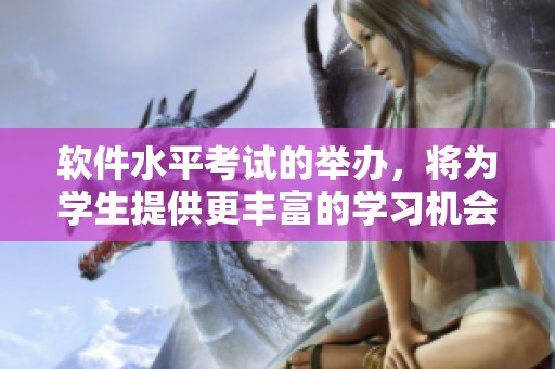 软件水平考试的举办，将为学生提供更丰富的学习机会