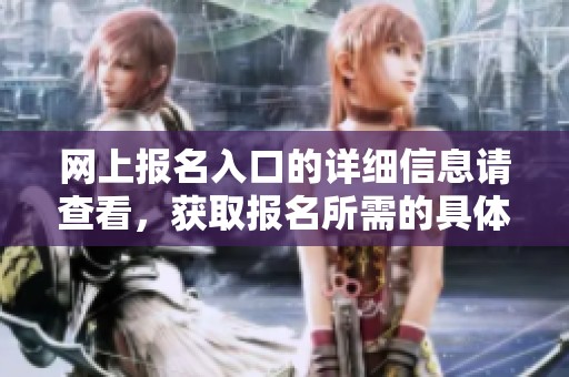 网上报名入口的详细信息请查看，获取报名所需的具体步骤和链接