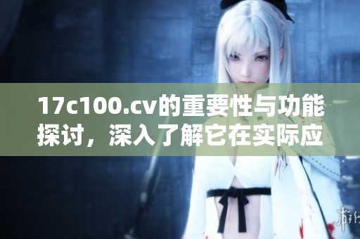 17c100.cv的重要性与功能探讨，深入了解它在实际应用中的表现与效果