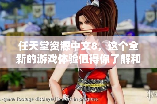 任天堂资源中文8，这个全新的游戏体验值得你了解和探索