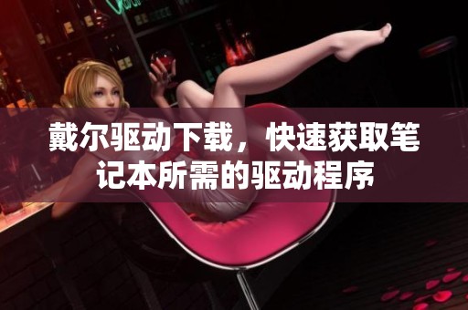 戴尔驱动下载，快速获取笔记本所需的驱动程序