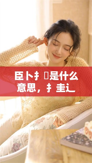 臣卜扌喿是什么意思，扌圭辶畐又代表了什么含义呢