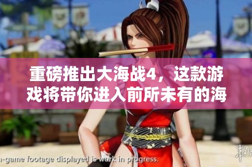 重磅推出大海战4，这款游戏将带你进入前所未有的海战体验