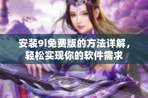 安装9i免费版的方法详解，轻松实现你的软件需求