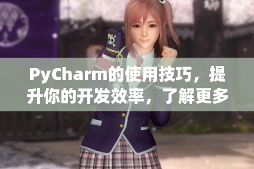 PyCharm的使用技巧，提升你的开发效率，了解更多关于PyCharm的优势与实践