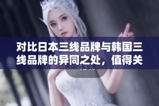 对比日本三线品牌与韩国三线品牌的异同之处，值得关注和探讨