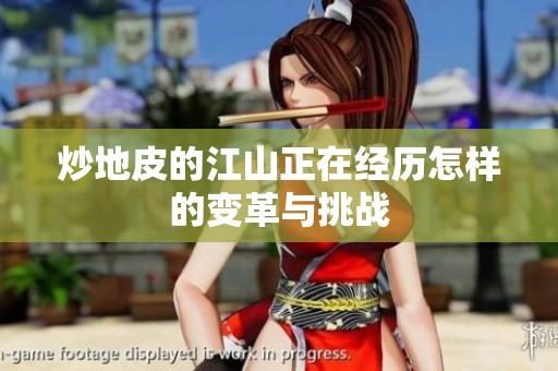 炒地皮的江山正在经历怎样的变革与挑战