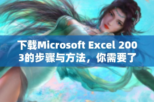 下载Microsoft Excel 2003的步骤与方法，你需要了解的内容与技巧
