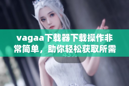 vagaa下载器下载操作非常简单，助你轻松获取所需资源