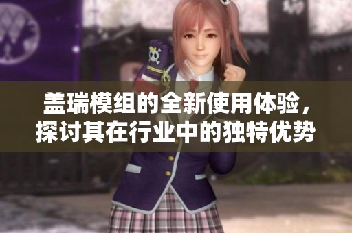 盖瑞模组的全新使用体验，探讨其在行业中的独特优势与应用。
