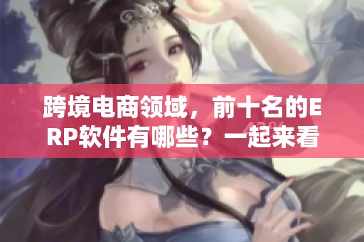 跨境电商领域，前十名的ERP软件有哪些？一起来看看吧！