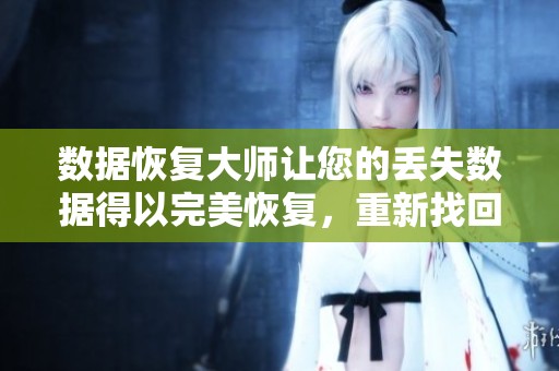 数据恢复大师让您的丢失数据得以完美恢复，重新找回珍贵资料的好帮手