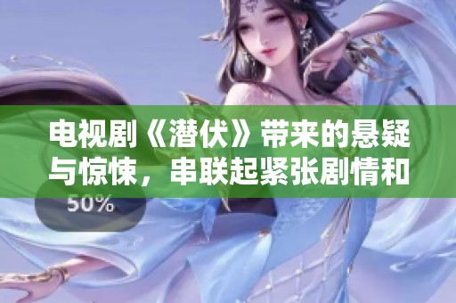 电视剧《潜伏》带来的悬疑与惊悚，串联起紧张剧情和复杂人性。