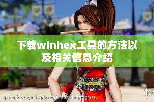 下载winhex工具的方法以及相关信息介绍