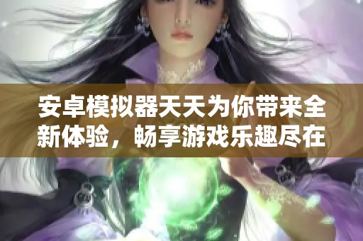 安卓模拟器天天为你带来全新体验，畅享游戏乐趣尽在其中