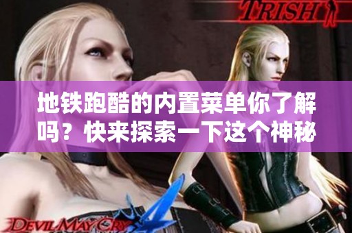 地铁跑酷的内置菜单你了解吗？快来探索一下这个神秘的设置吧！