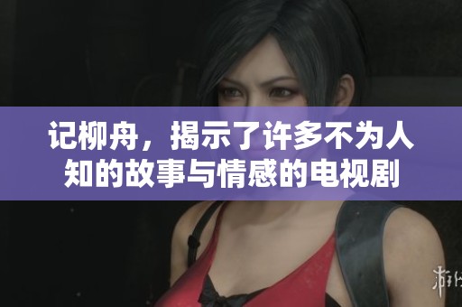 记柳舟，揭示了许多不为人知的故事与情感的电视剧