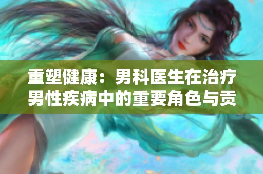 重塑健康：男科医生在治疗男性疾病中的重要角色与贡献