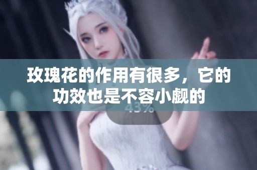 玫瑰花的作用有很多，它的功效也是不容小觑的
