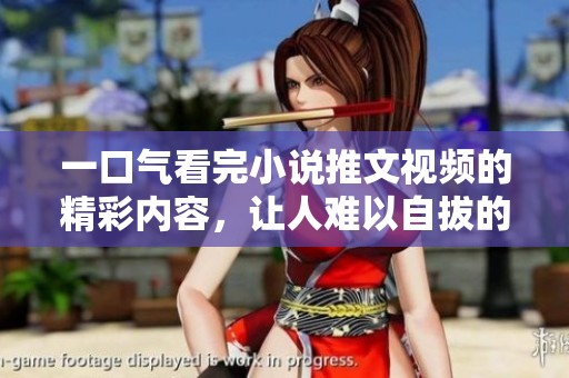 一口气看完小说推文视频的精彩内容，让人难以自拔的故事！