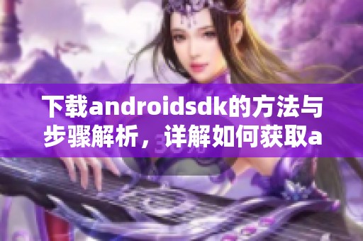 下载androidsdk的方法与步骤解析，详解如何获取androidsdk资源