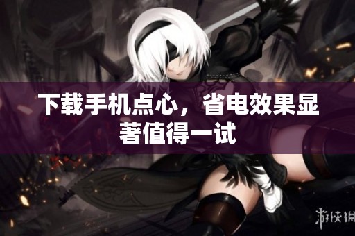 下载手机点心，省电效果显著值得一试