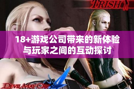 18+游戏公司带来的新体验与玩家之间的互动探讨