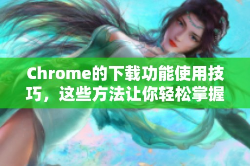 Chrome的下载功能使用技巧，这些方法让你轻松掌握下载技巧