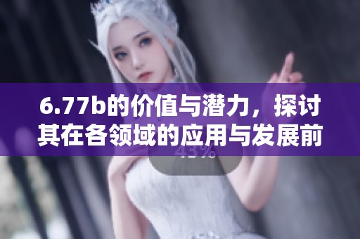 6.77b的价值与潜力，探讨其在各领域的应用与发展前景