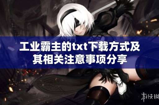 工业霸主的txt下载方式及其相关注意事项分享