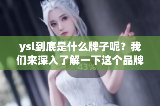ysl到底是什么牌子呢？我们来深入了解一下这个品牌的魅力。