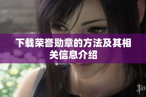 下载荣誉勋章的方法及其相关信息介绍