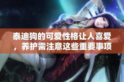 泰迪狗的可爱性格让人喜爱，养护需注意这些重要事项