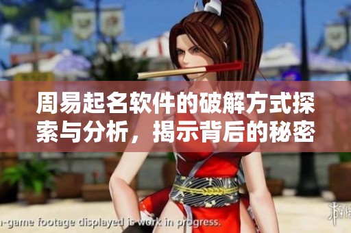 周易起名软件的破解方式探索与分析，揭示背后的秘密与技巧