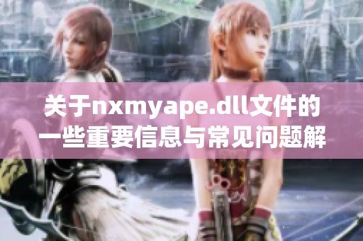 关于nxmyape.dll文件的一些重要信息与常见问题解答