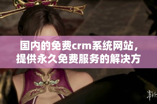 国内的免费crm系统网站，提供永久免费服务的解决方案