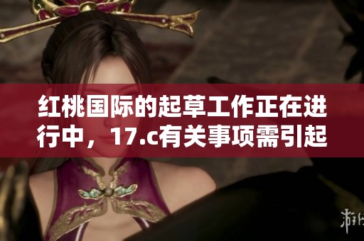 红桃国际的起草工作正在进行中，17.c有关事项需引起重视