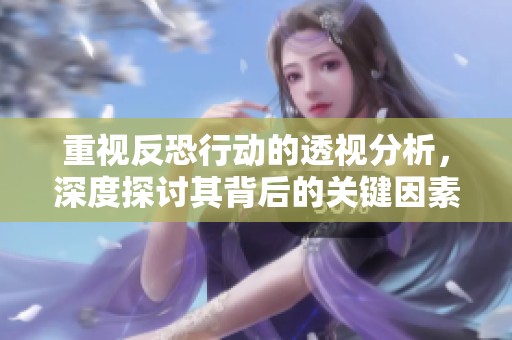 重视反恐行动的透视分析，深度探讨其背后的关键因素与策略