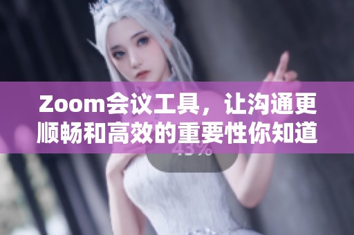 Zoom会议工具，让沟通更顺畅和高效的重要性你知道吗